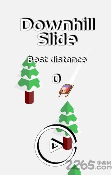 下坡滑行手机版下载,下坡滑行,滑雪游戏,躲避游戏